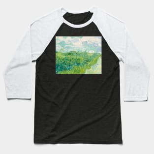 Vincent van Gogh Green Wheat Fields, Auvers 1890 Painting Baseball T-Shirt